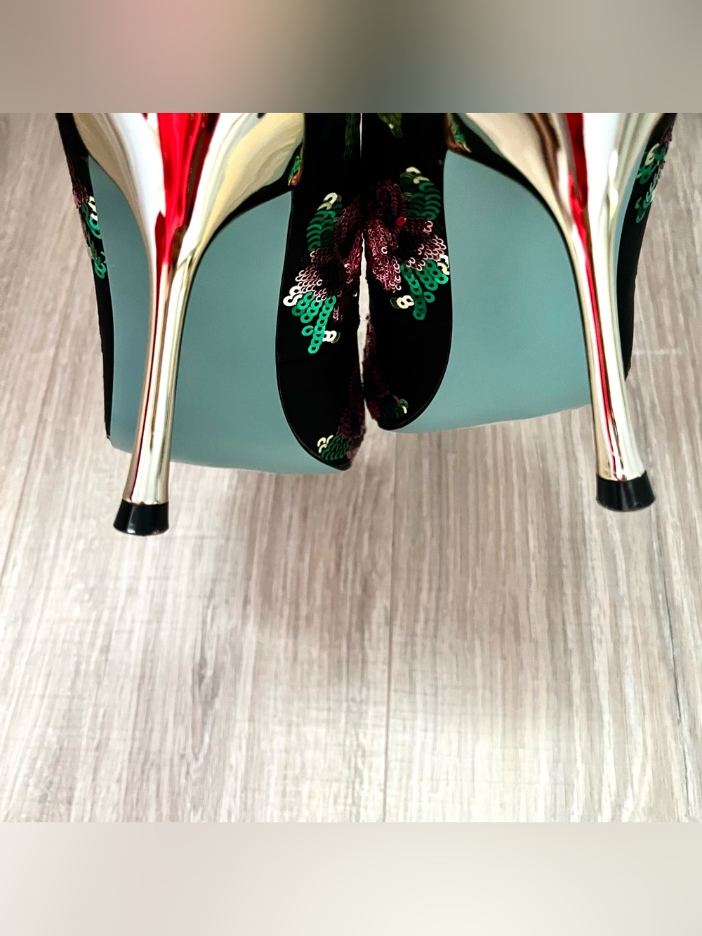 Betsey Johnson Jonas Satin Stilleto Sz 9.5 - Picture 5 of 7